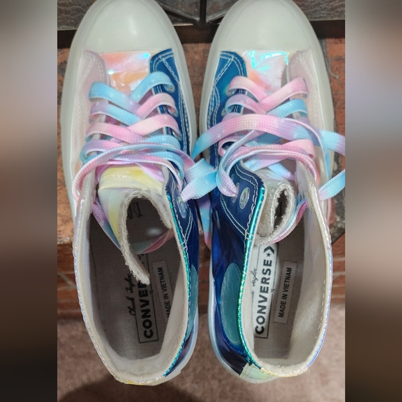 Iridescent Converse High Tops - Picture 6 of 8